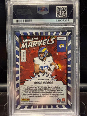 2025 Panini Donruss #GM-PNA Puka Nacua Gridiron Marvels PSA 10