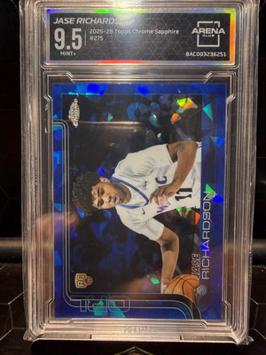 2025-26 Topps Chrome Sapphire Jase Richardson #275 RC Arena Club 9.5