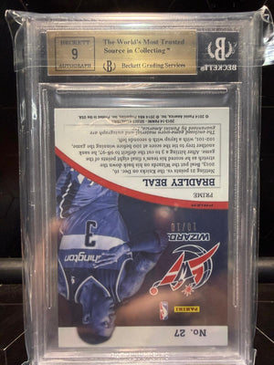 2013–14 Panini Select Bradley Beal #27 Jersey Autographs Gold 10/10 BGS 9.5