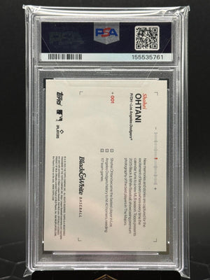 2025 Topps Black & White #1 Shohei Ohtani PSA 10