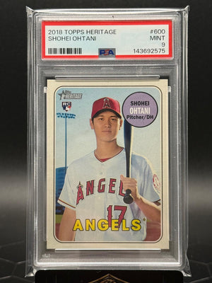 2018 Topps Heritage #600 Shohei Ohtani PSA 9