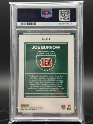 2023 Panini Donruss Optic Joe Burrow #D-4 Downtown SSP PSA 10