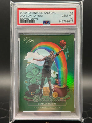 2022 Panini One and One #10 Jayson Tatum Downtown PSA 10