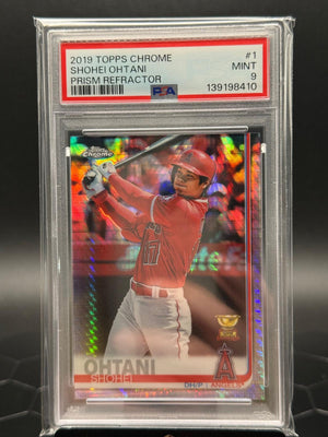 2019 Topps Chrome #1 Shohei Ohtani Prism Refractor PSA 9
