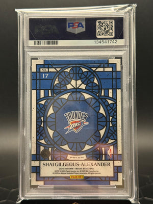 2024 Panini Mosaic #17 Shai Gilgeous Alexander Stained Glass PSA 10