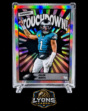 2026 Topps Flagship #TD-25 Jalen Hurts Touchdown!