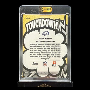 2026 Topps Flagship Puka Nacua #TD-29 Touchdown SSP Los Angeles Rams