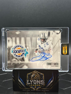 2026 Topps Flagship Emmitt Smith #SBCS-ES Super Bowl Champion Signatures Auto