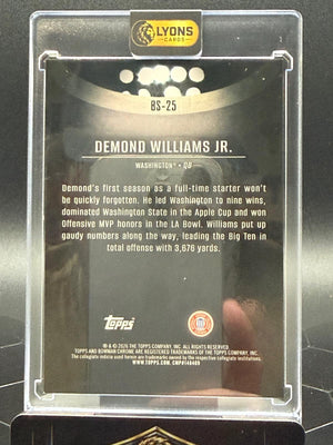 2026 Bowman Chrome Demond Williams Jr. #BS-25 Spotlights NIL SSP