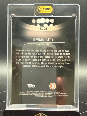2026 Bowman Chrome Kewan Lacy #BS-20 Bowman Spotlights NIL SSP