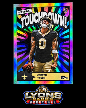 2026 Topps Flagship #TD-33 Jordyn Tyson Suddenly Touchdown