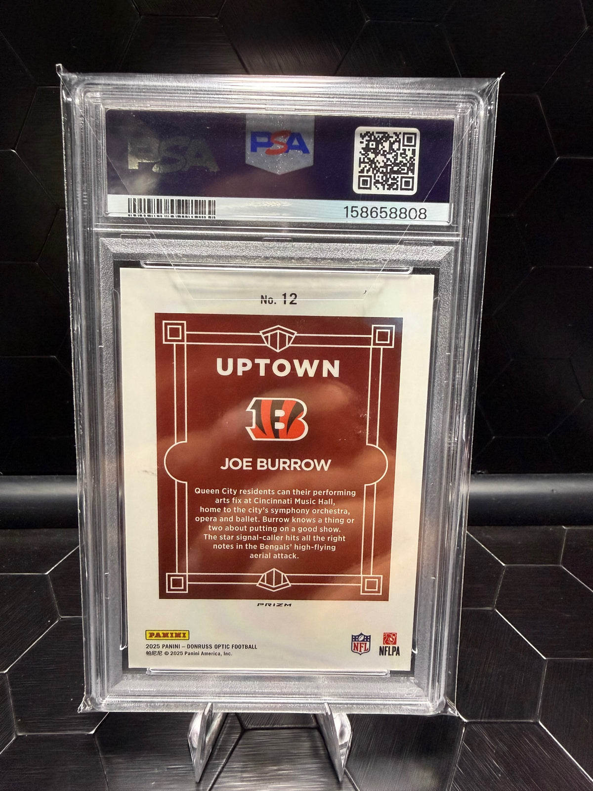2025 Donruss Optic Joe Burow PSA 9