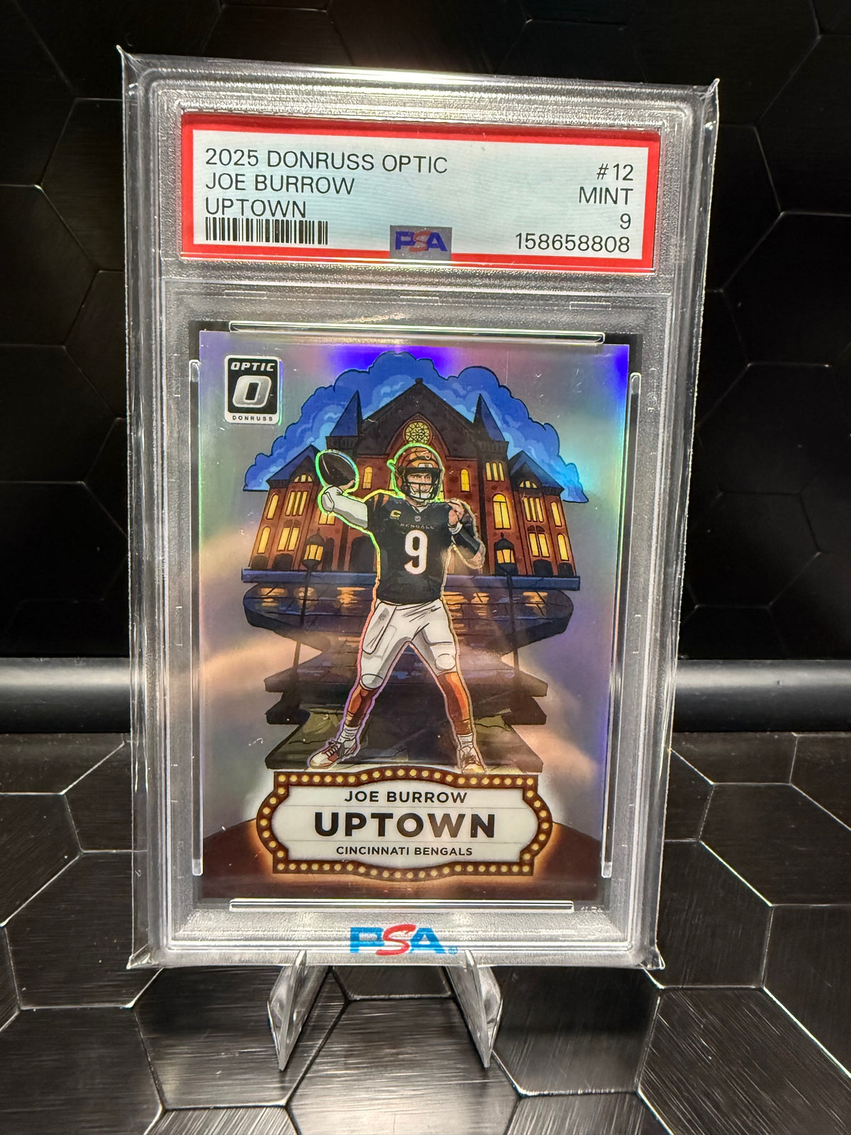 2025 Donruss Optic Joe Burow PSA 9