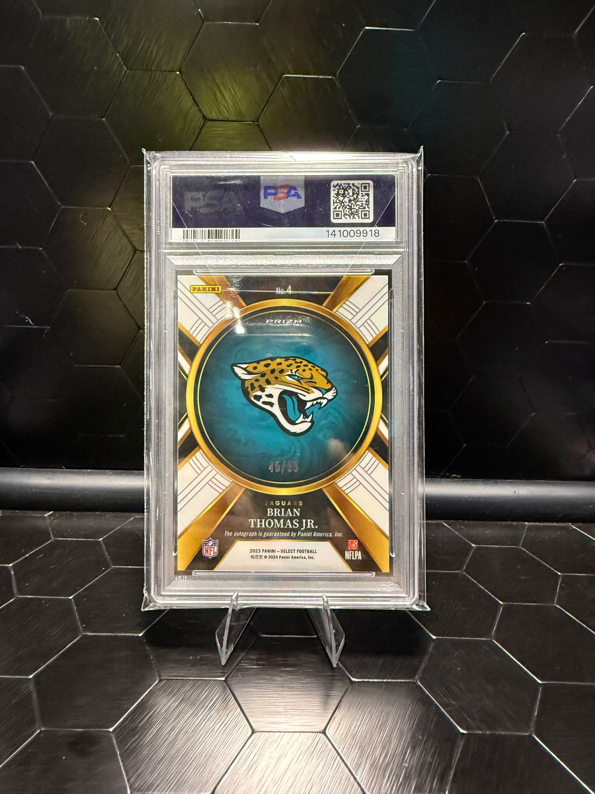 2023 Panini Prizm #4 Brian Thomas Jr /99 PSA 10