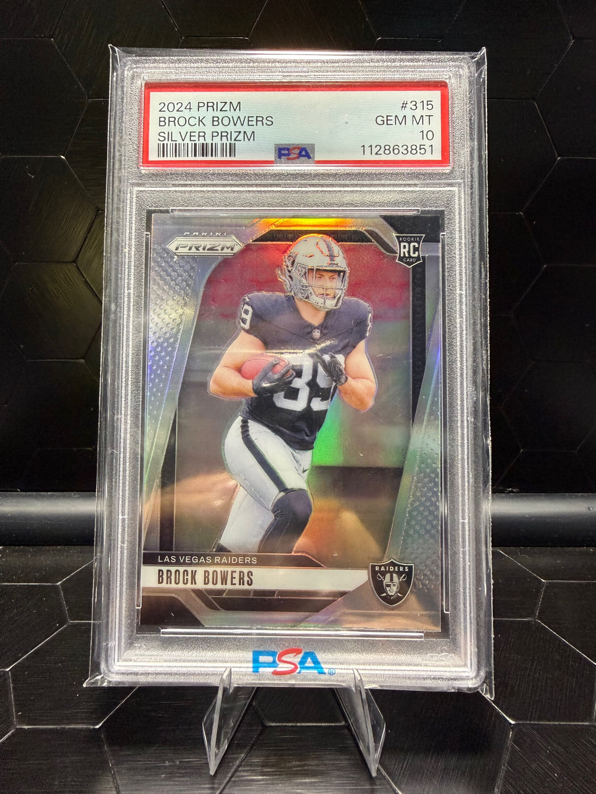 2024 Panini Prizm #315 Brock Bowers PSA 10