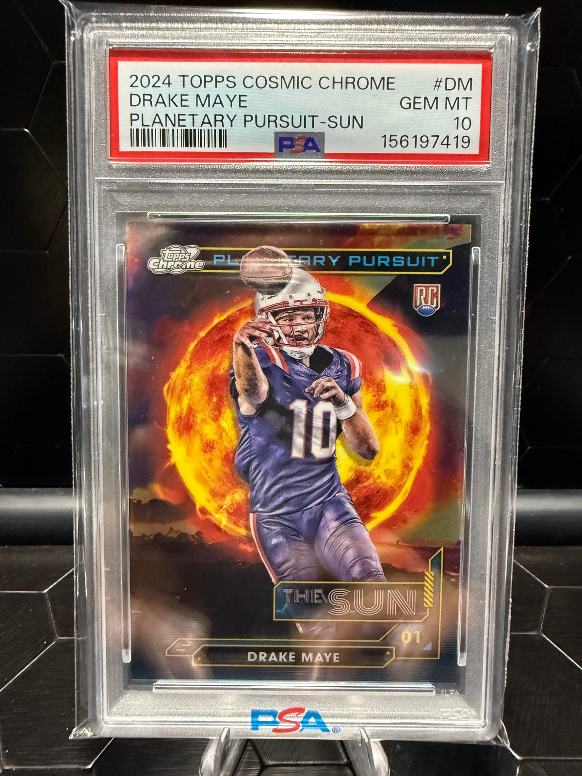 2024 Topps Comic Chrome Planetary Pursuit  Drake Maye PSA 10