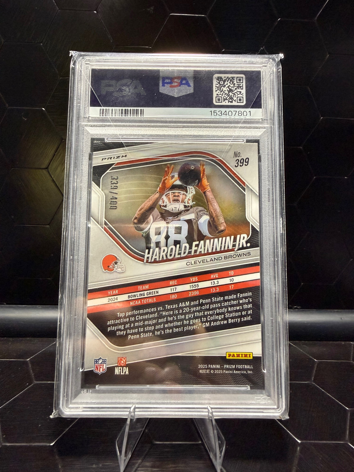 2025 Panini Prizm Harold Fannin Jr. #399 Pandora RC /400 PSA 10