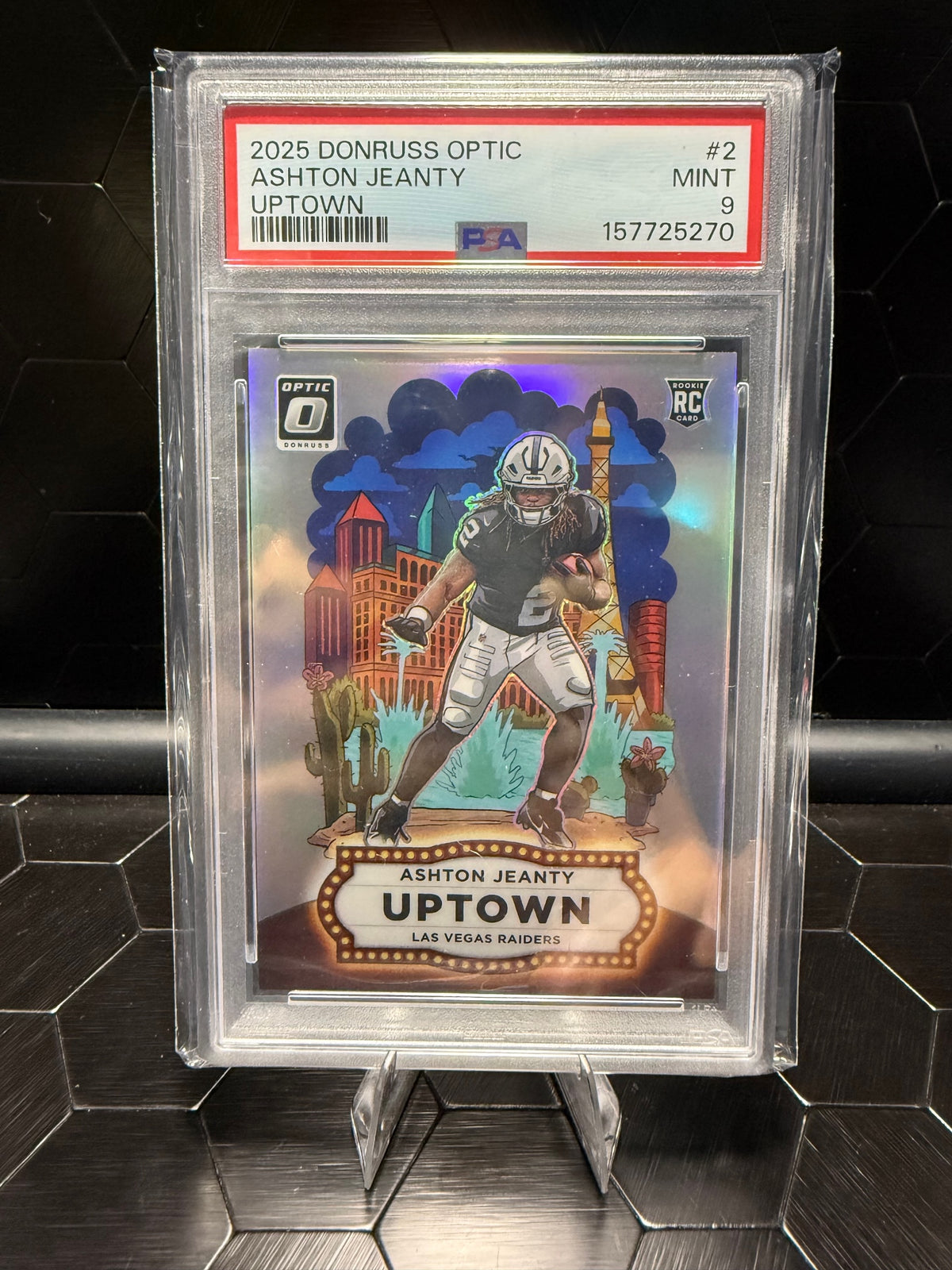 2025 Donruss Optic Uptowns Ashton Jeanty #2  PSA 9