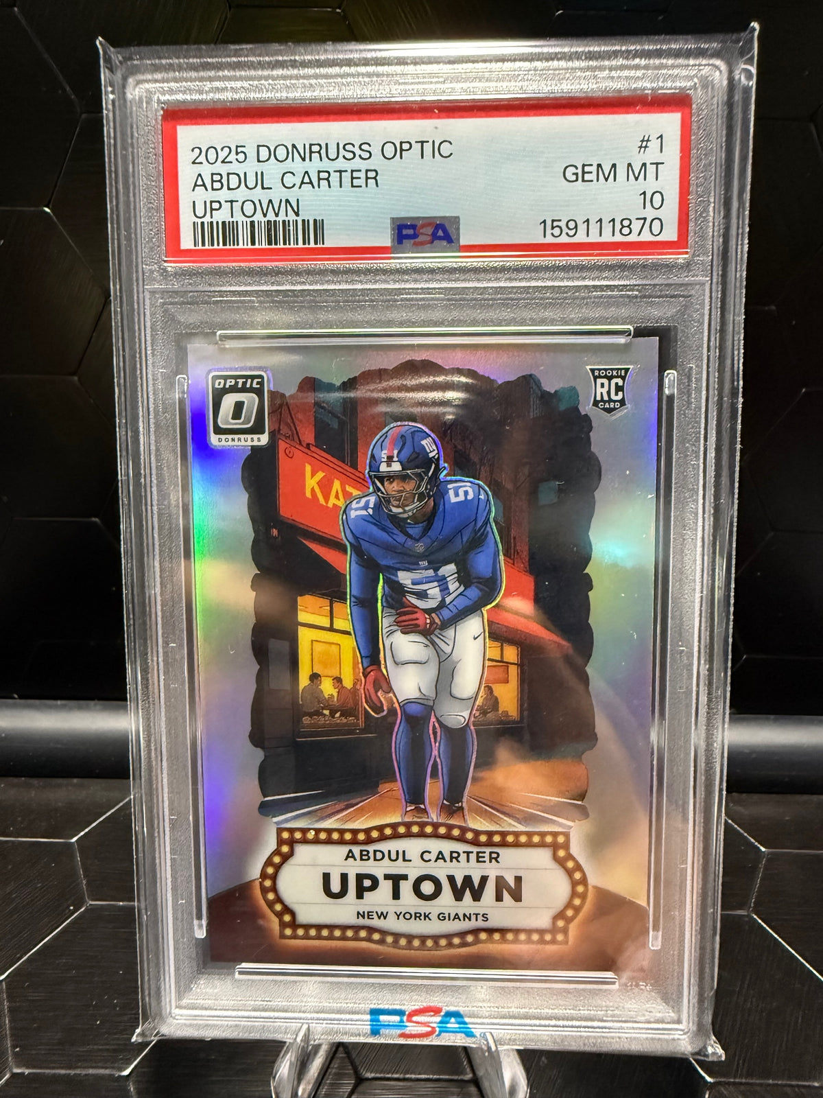 2025 Donruss Optic #1 Abdul Carter Uptown PSA 10