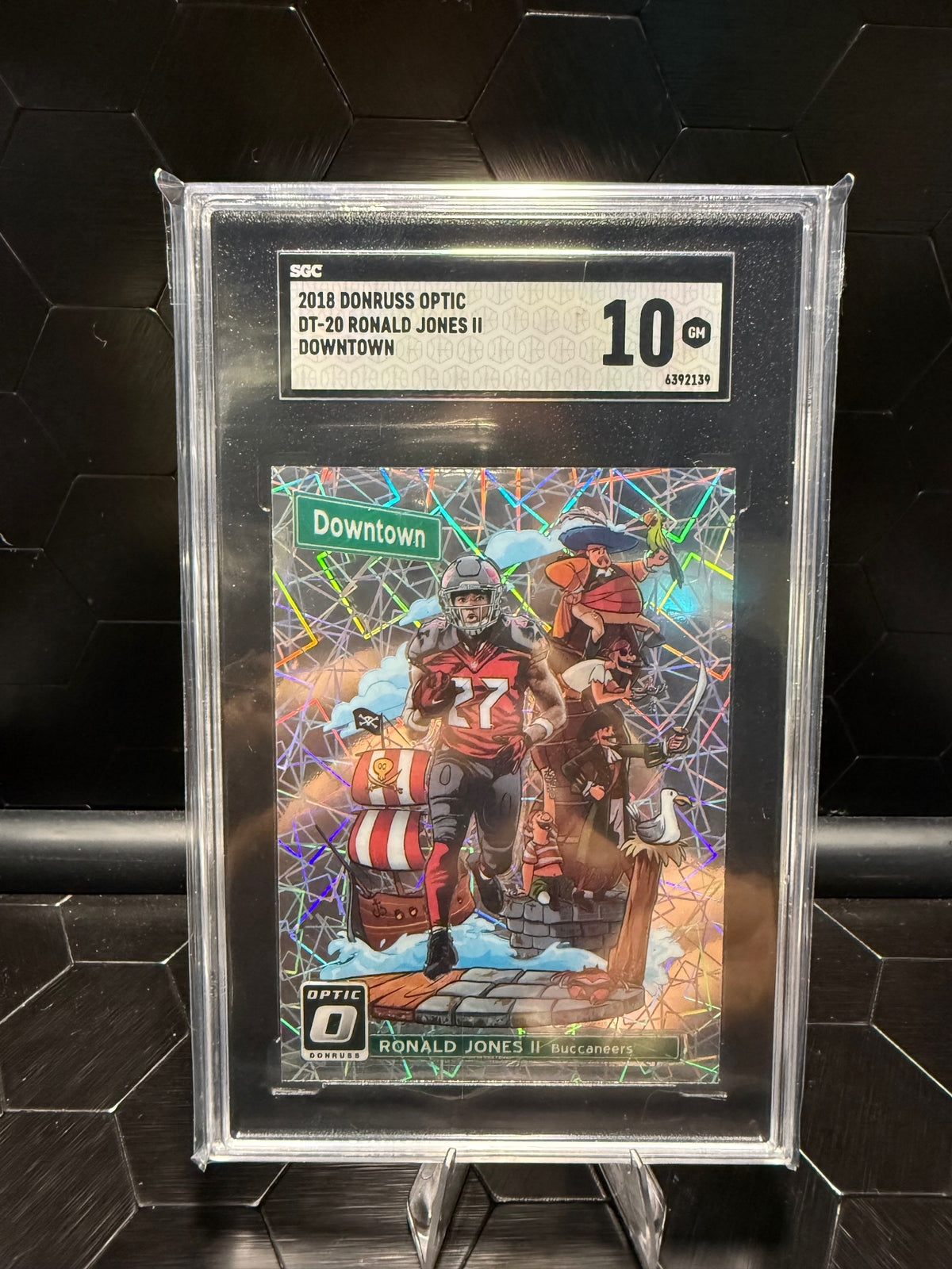 2018 Donruss Optic Ronald Jones II #DT-20 Downtown SGC 10
