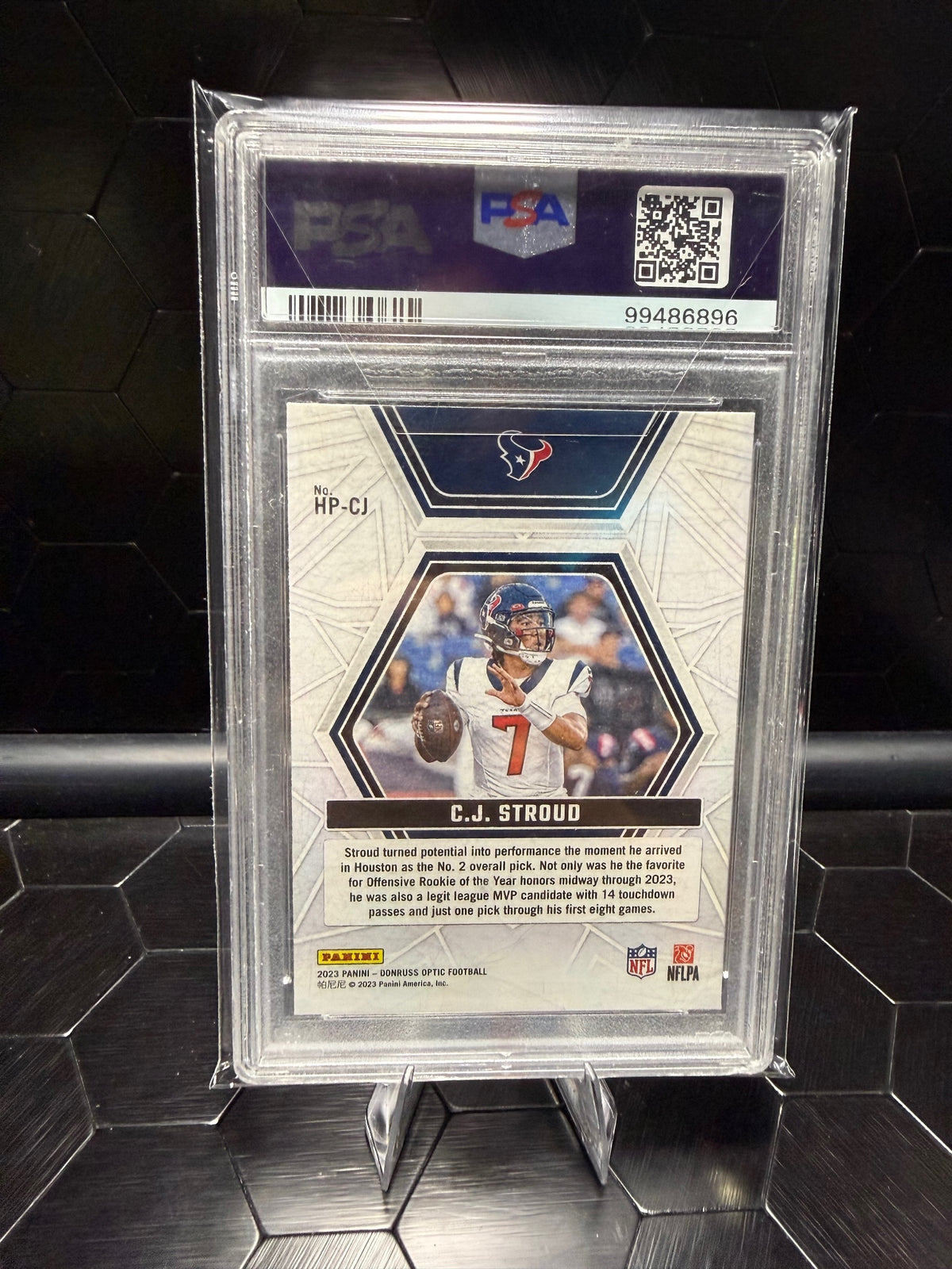 2023 Donruss Optic CJ Stroud #HPCJ Hidden Potential RC PSA 10