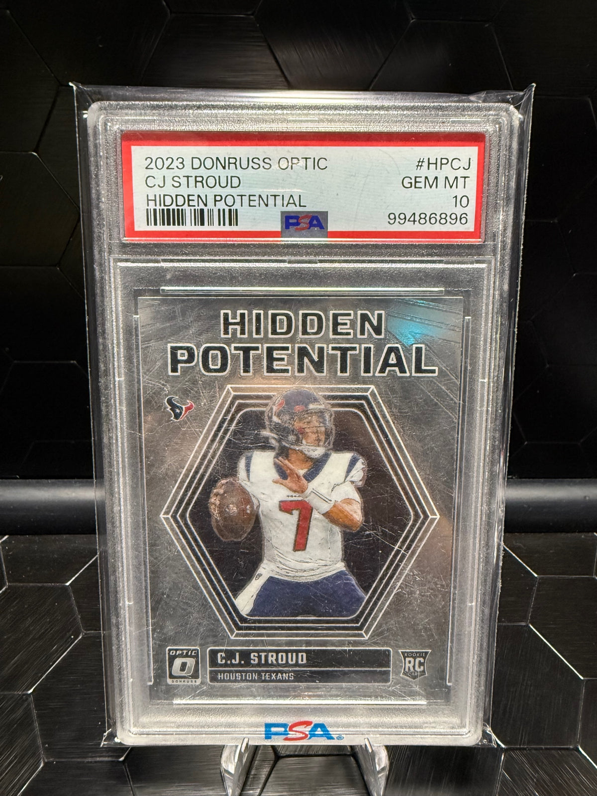 2023 Donruss Optic CJ Stroud #HPCJ Hidden Potential RC PSA 10