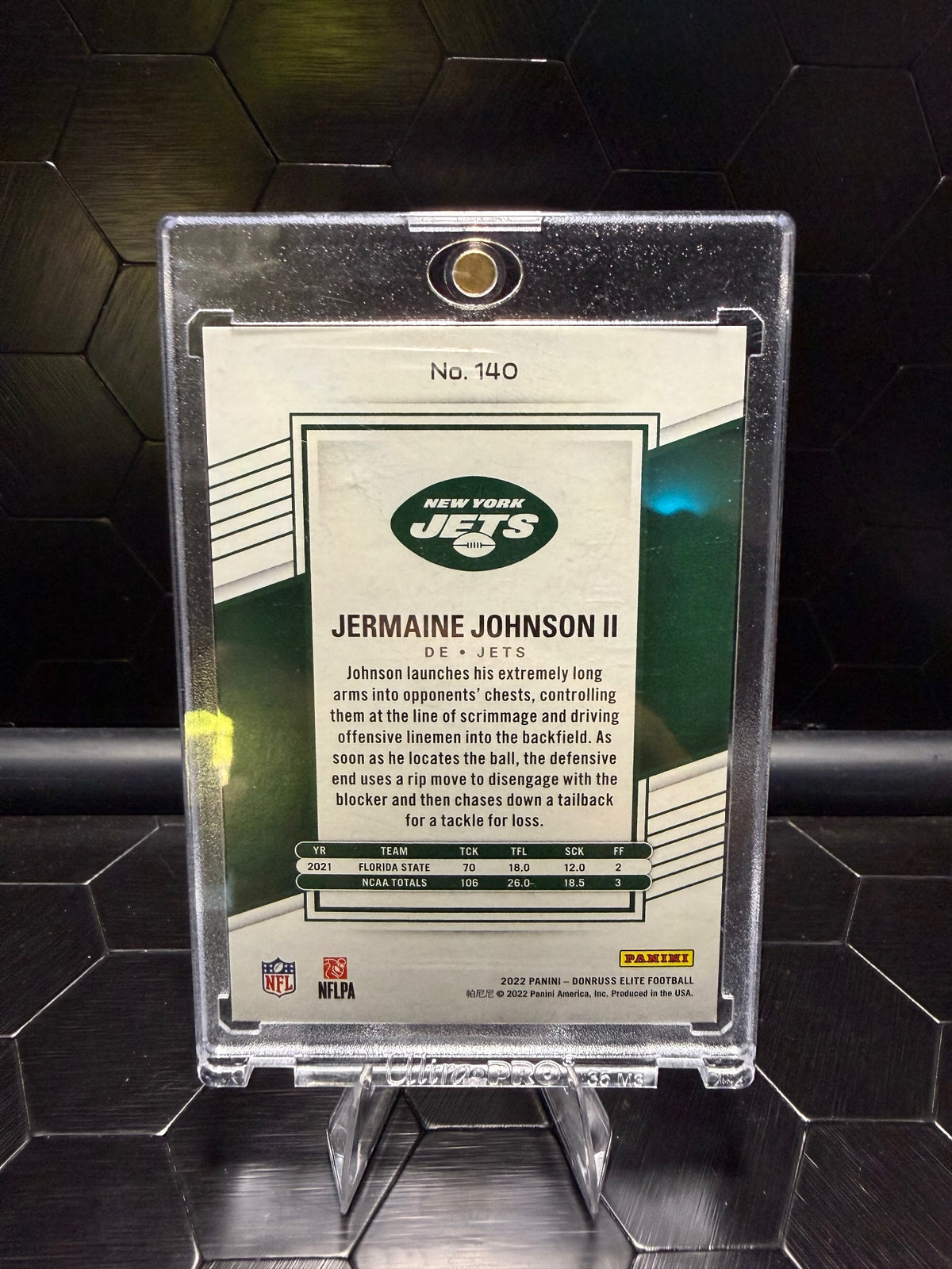 2022 Donruss Elite #140 Jermaine Johnson II #/999