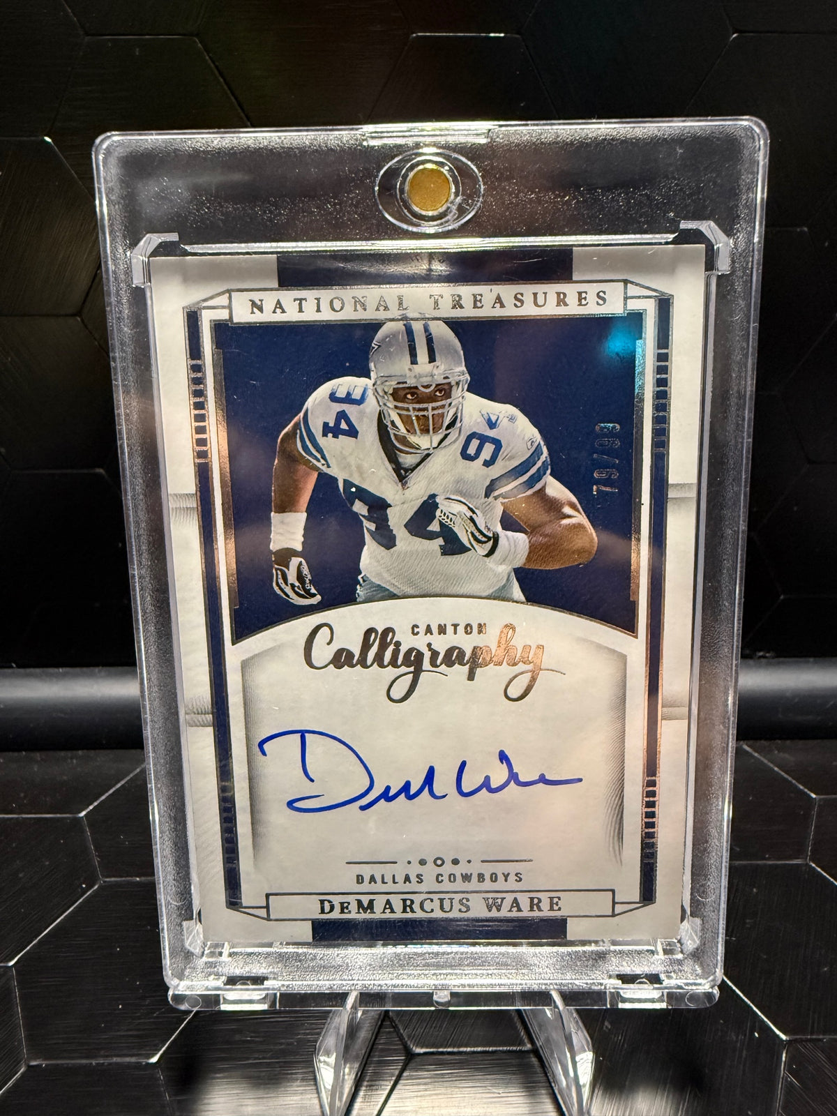 2023 National Treasures DeMarcus Ware Canton Calligraphy Auto /99 #CC-DW