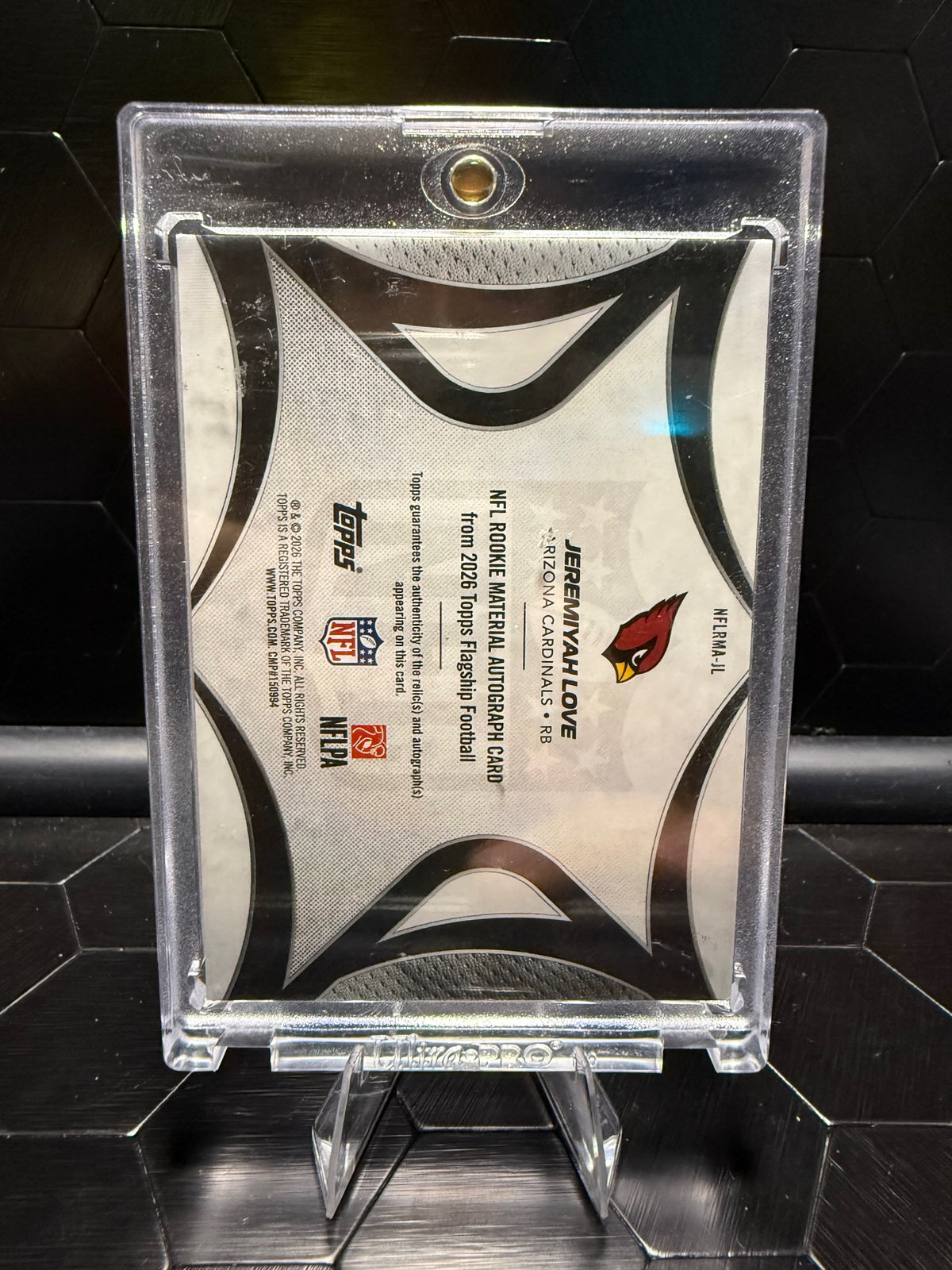 2026 Topps Flagship Jeremiyah Love NFL Rookie Material Auto /50 RC