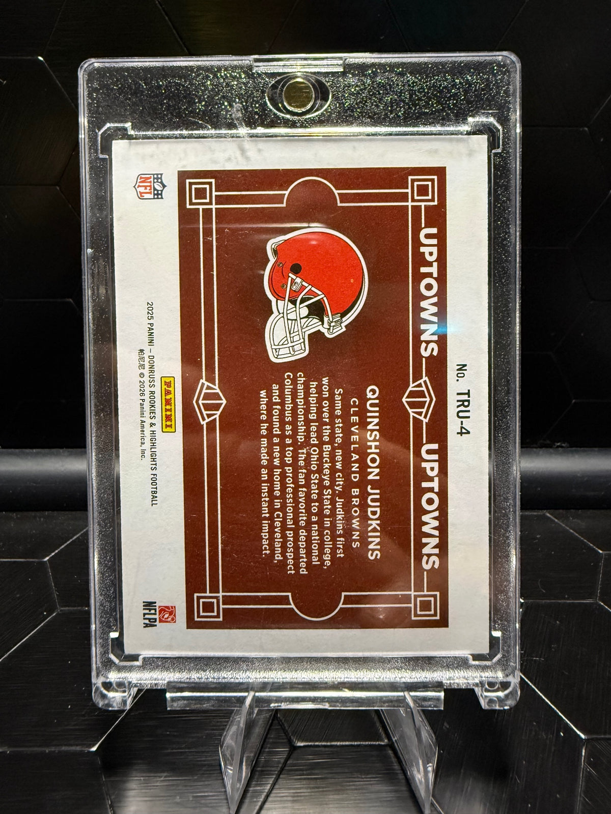 2025 Donruss Rookies & Highlights Quinshon Judkins #TRU-4 Uptowns Green RC