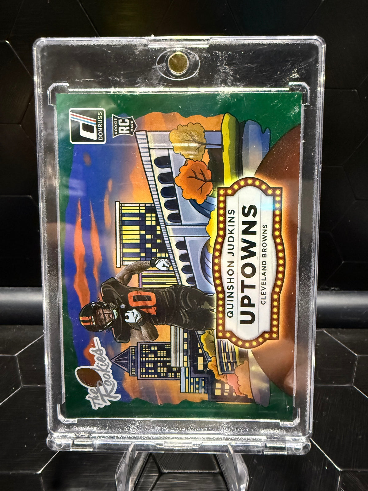2025 Donruss Rookies & Highlights Quinshon Judkins #TRU-4 Uptowns Green RC