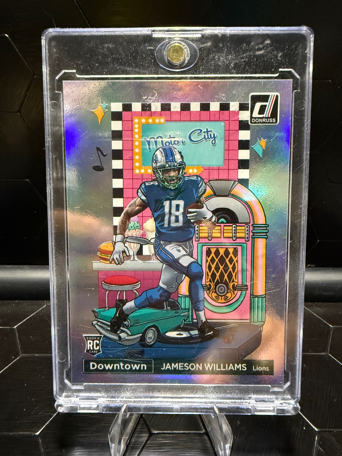 2022 Donruss Jameson Williams #DT-JW Downtown RC Lions