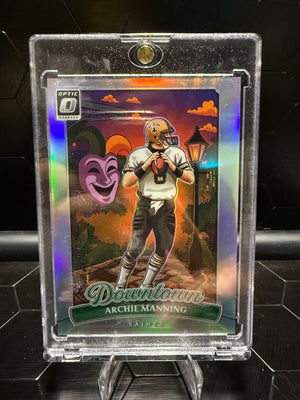 2025 Donruss Optic Archie Manning #5 Downtown Prizm Saints