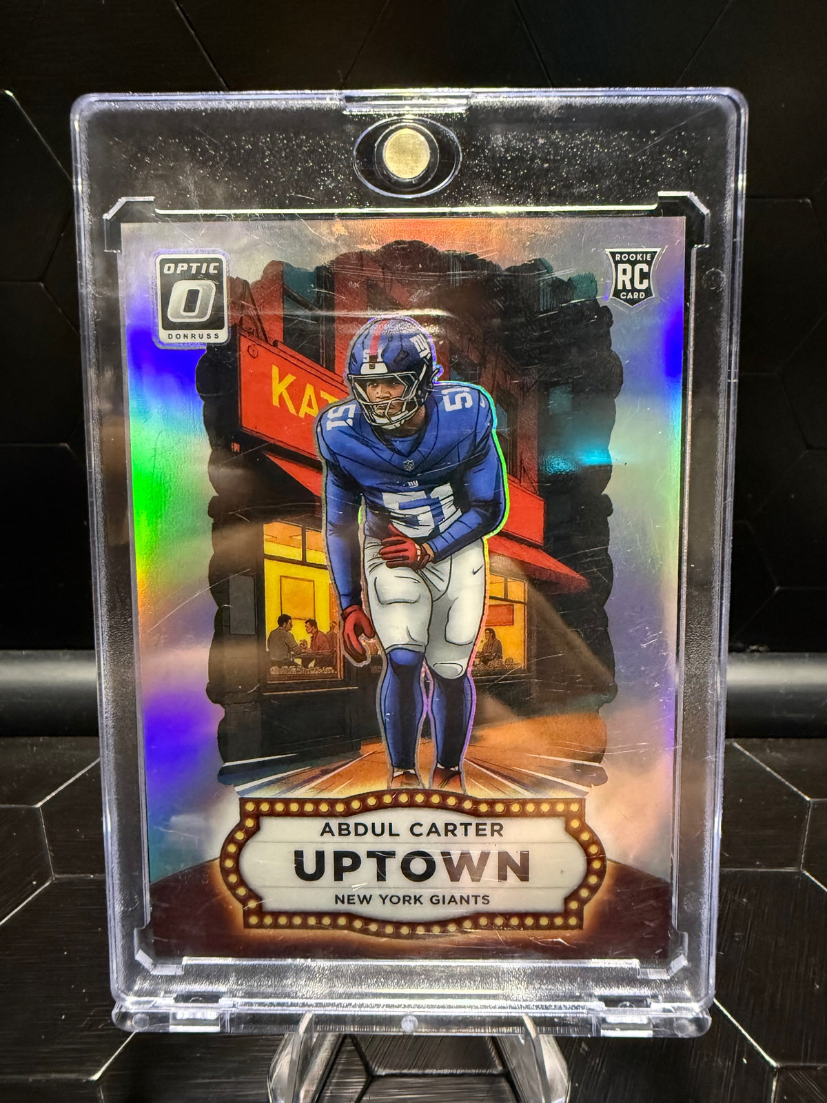 2025 Donruss Optic Abdul Carter #1 Uptown Prizm RC Giants