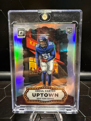 2025 Donruss Optic Abdul Carter #1 Uptown Prizm RC Giants