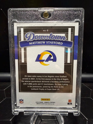 2025 Donruss Matthew Stafford #6 Downtown! Rams