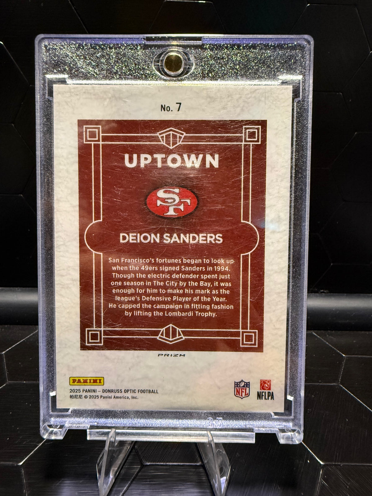 2025 Donruss Optic #7 Deion Sanders Uptown