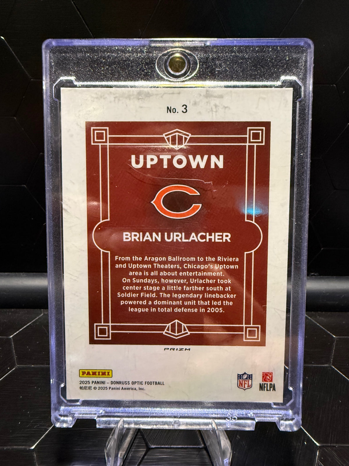 2025 Donruss Optic #3 Brian Urlacher Uptown