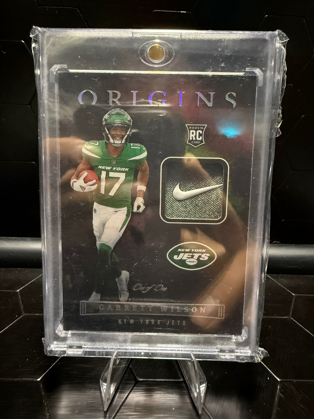 2022 Panini Origins #ROP-GWI Garrett Wilson Rookie Patches #/199