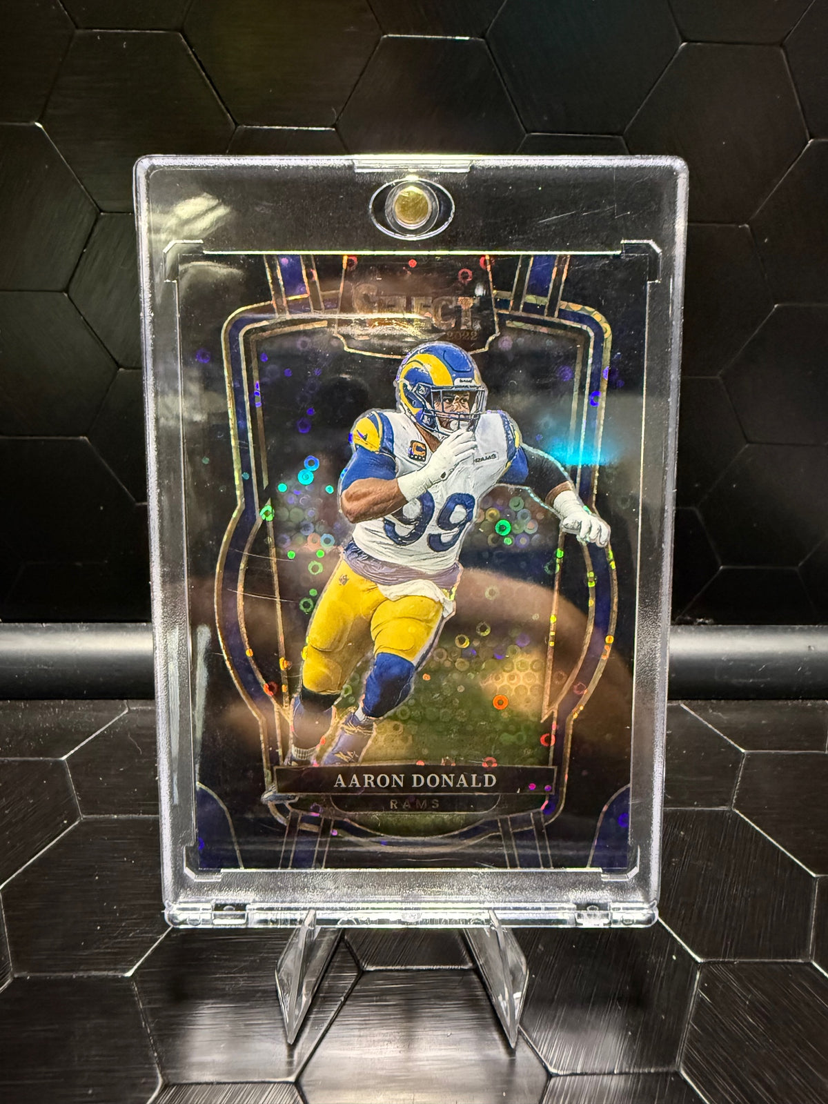 2022 Panini Select #243 Aaron Donald Silver Prizm Die Cut