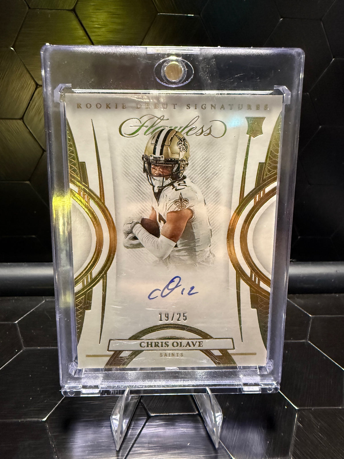 2022 Panini Flawless Chris Olave #RDS-CO Rookie Debut Signatures 19/25