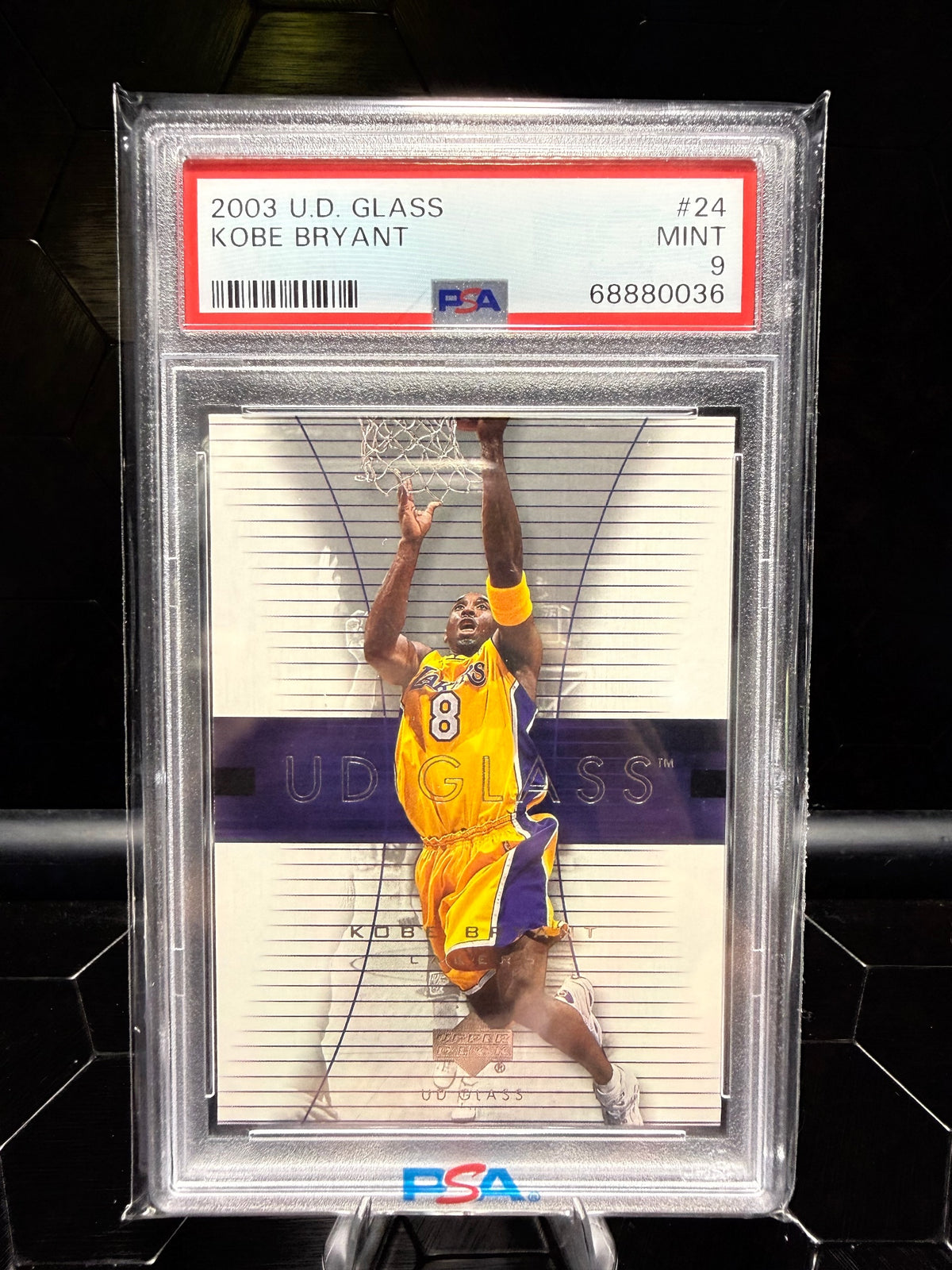 2003-04 UD Glass #24 Kobe Bryant PSA 9