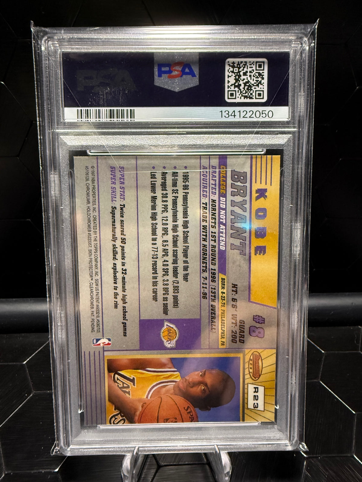 1996-97 Bowman's Best Kobe Bryant #R23 RC PSA 9