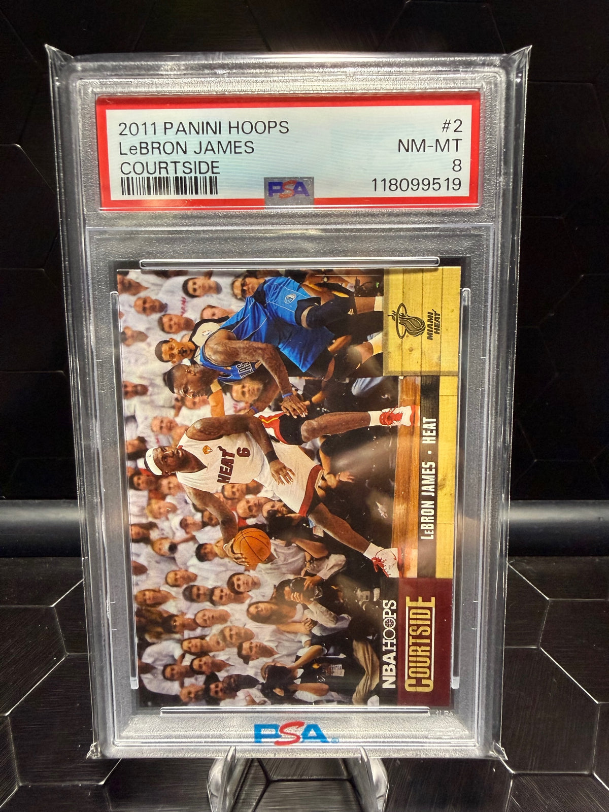 2011-12 Panini Hoops LeBron James #2 Courtside PSA 8
