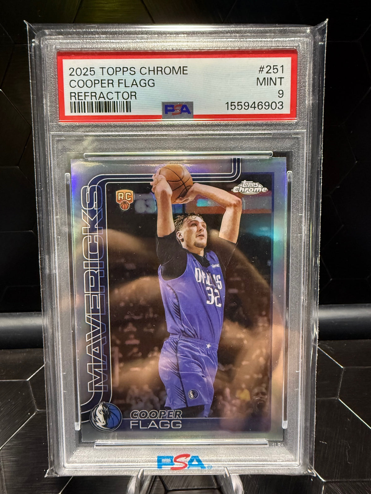 2025-26 Topps Chrome #251 Cooper Flagg Refractor PSA 9