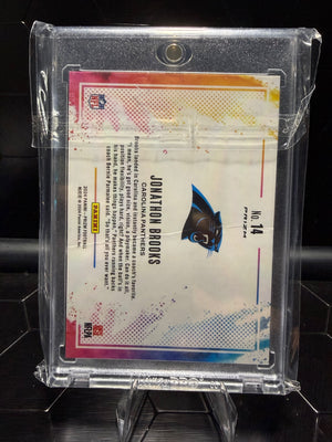 2024 Panini Prizm Jonathon Brooks #14 Color Blast SSP RC Panthers