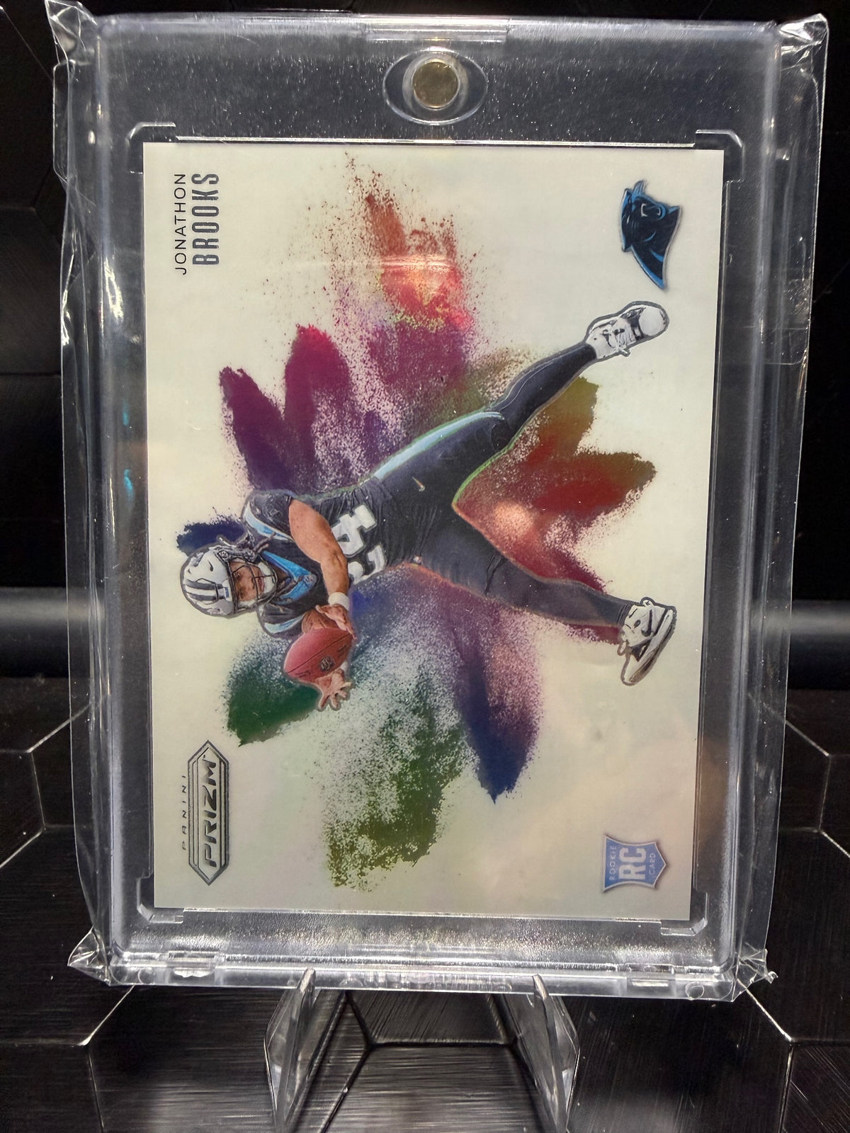 2024 Panini Prizm Jonathon Brooks #14 Color Blast SSP RC Panthers