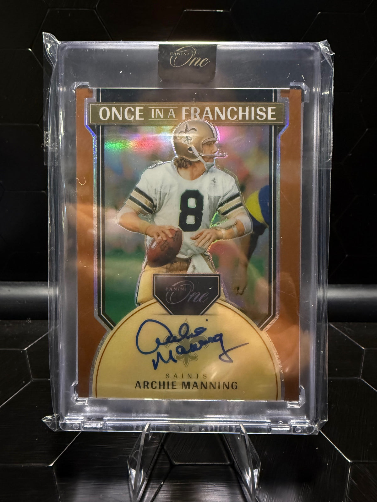 2024 Panini One Archie Manning #333 Once in a Franchise Auto 14/20