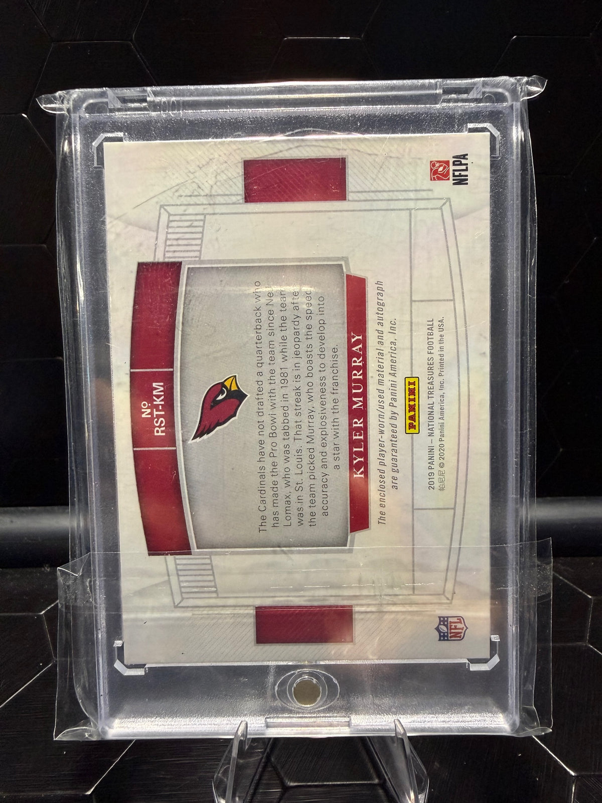 2019 National Treasures Kyler Murray #RST-KM Triple Relic Auto /99 RC