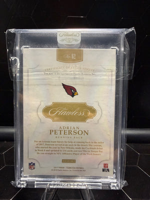 2017 Panini Flawless Adrian Peterson #62 Ruby Gem 07/15
